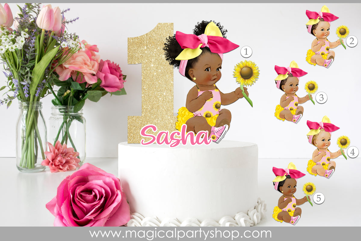 Afro puff store baby shower theme